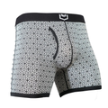 SHEATH 4.0 Men's Dual Pouch Boxer Briefs 5in - Modal Soft Breathable Underwear, Patent-Pending Flower of Life & Paisley Print Daily Comfort Natural