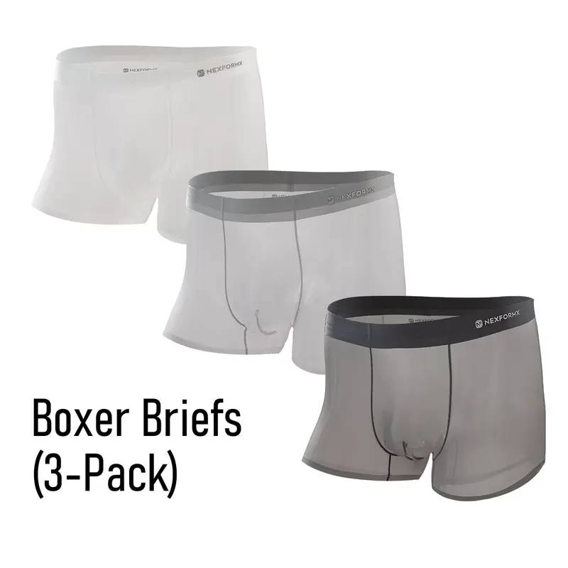 Men's Ultra-Thin Cooling Boxer Briefs Lightweight Microfiber Underwear Breathable No-Show Design Summer Comfort Birthday gift Fabric Menswear