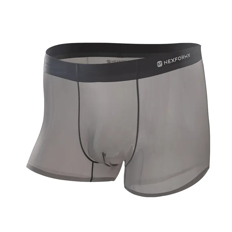 Men's Ultra-Thin Cooling Boxer Briefs Lightweight Microfiber Underwear Breathable No-Show Design Summer Comfort Birthday gift Fabric Menswear