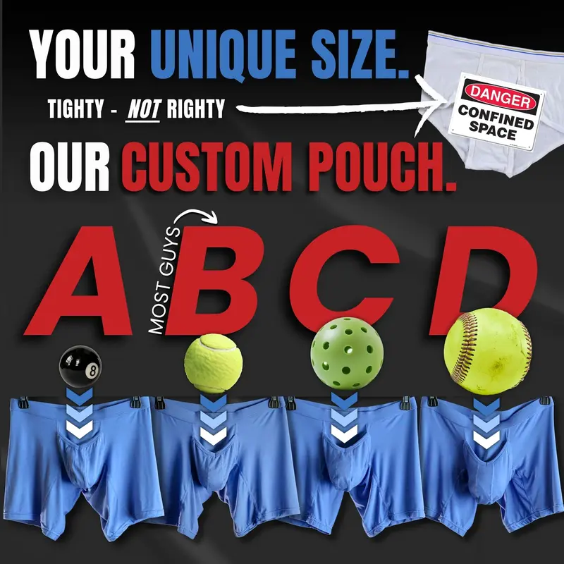 Strapped Thong Nylon Mesh & Modal No Fly Mid-Rise 3 Pack 0 Inch with ABCD Pouch - XS to XL waist Size Spandex Athletic Breathable