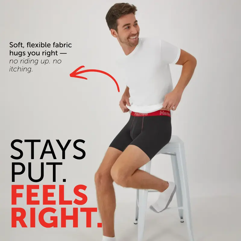 Hanes Men’s Underwear – ComfortSoft Waistband, Breathable Cotton, Tagless Design, premium cotton Underwear for all-day wear and value multipack choice ST2BP6