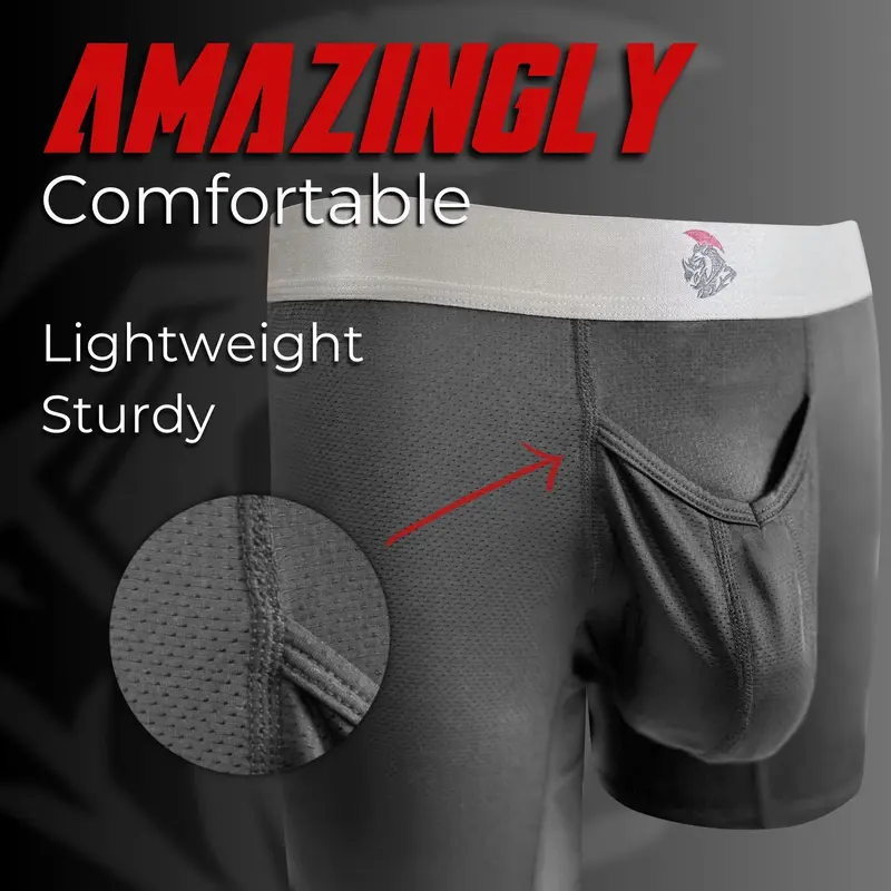 Nylon Mesh 7in Boxer Briefs V Fly 4pk Black/Denim/Gunmetal/Wineberry Menswear MENS UNDERWEAR Plain man travel breathable Undergarments Activewear Athletic Sport Multicolor Sportswear Sports Clothes