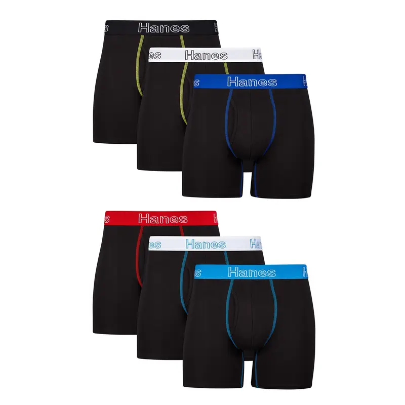 Hanes Men’s Underwear – ComfortSoft Waistband, Breathable Cotton, Tagless Design, premium cotton Underwear for all-day wear and value multipack choice ST2BP6